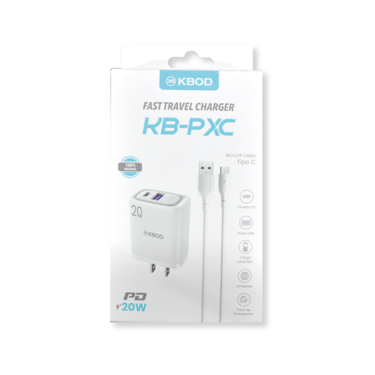 Charger with Type C Cable - KBOD KB-PXC