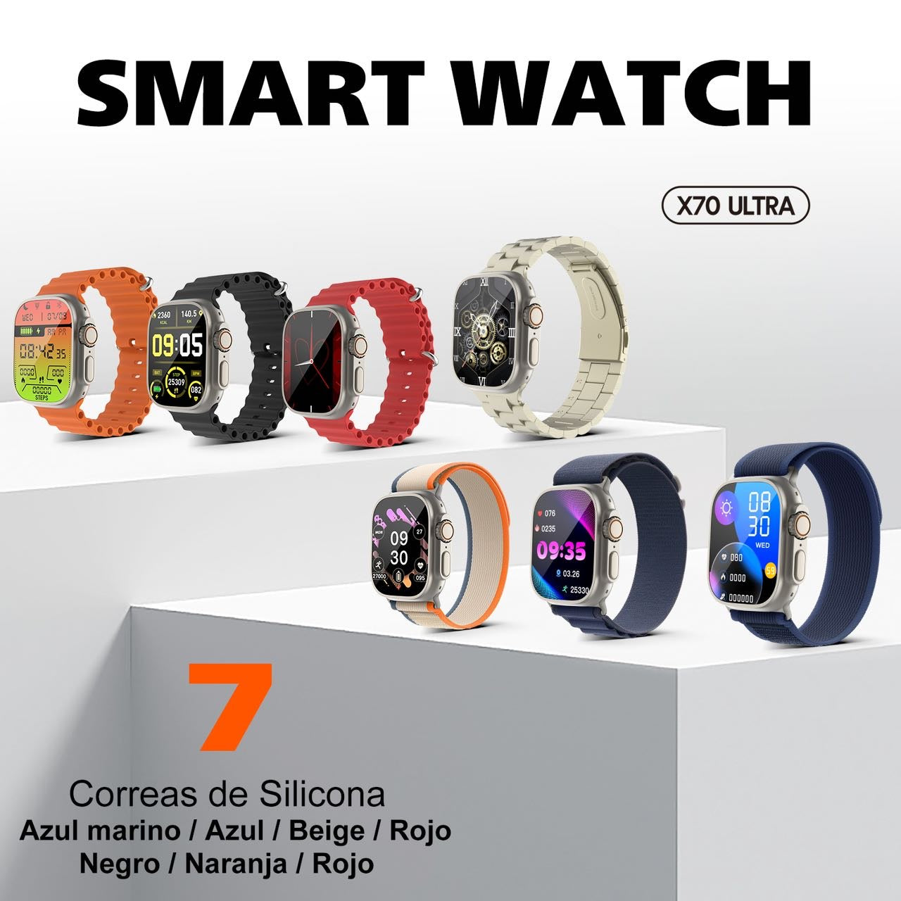 Smartwatch  KBOD X70 Ultra + 7 Bands