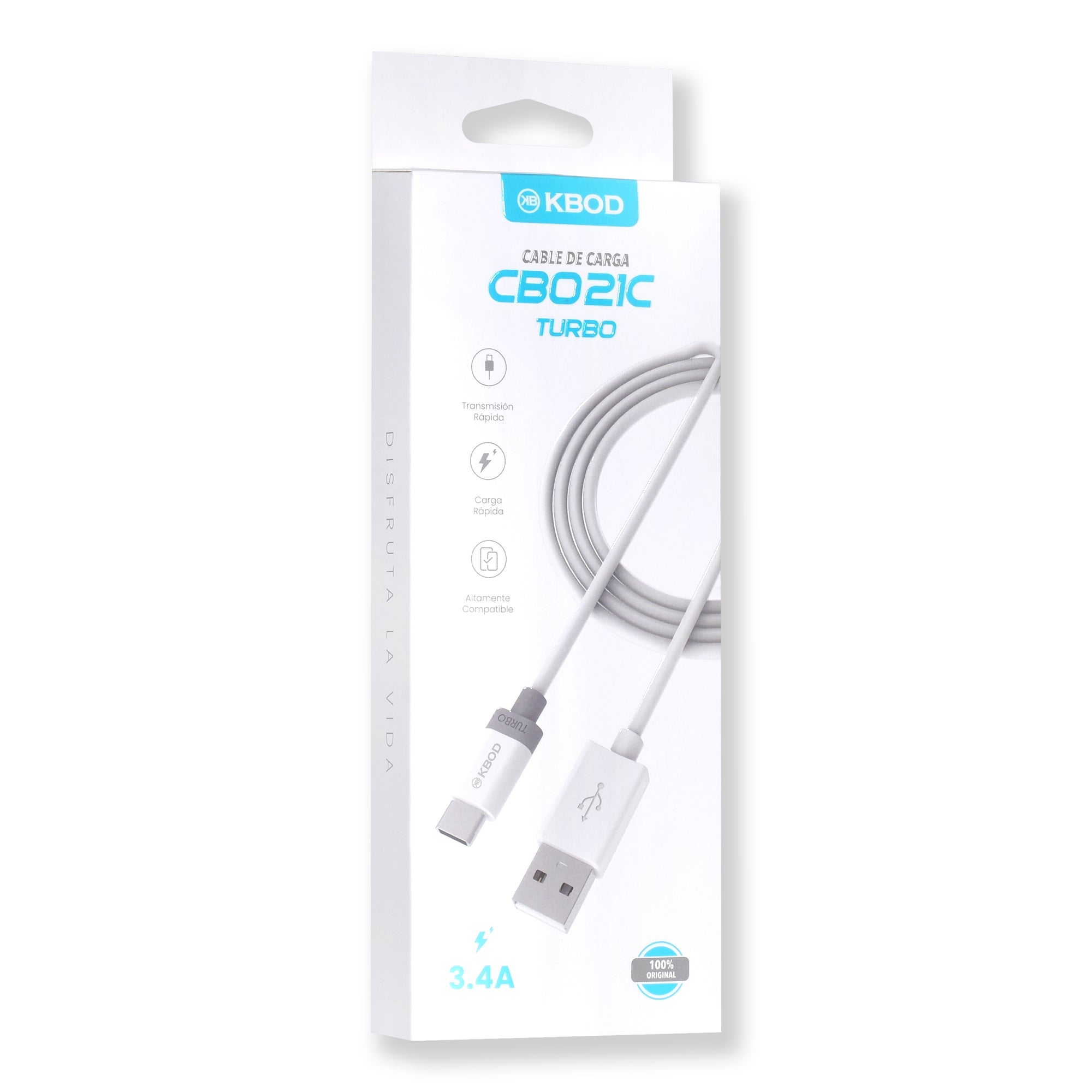 USB C CABLE CHARGER TYPE C 3.3FT KBOD FAST CHARING CBO-21C