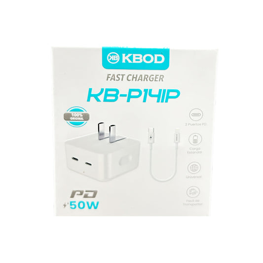 Charger with Type C to Lightning Cable for iPhone - KBP14IP