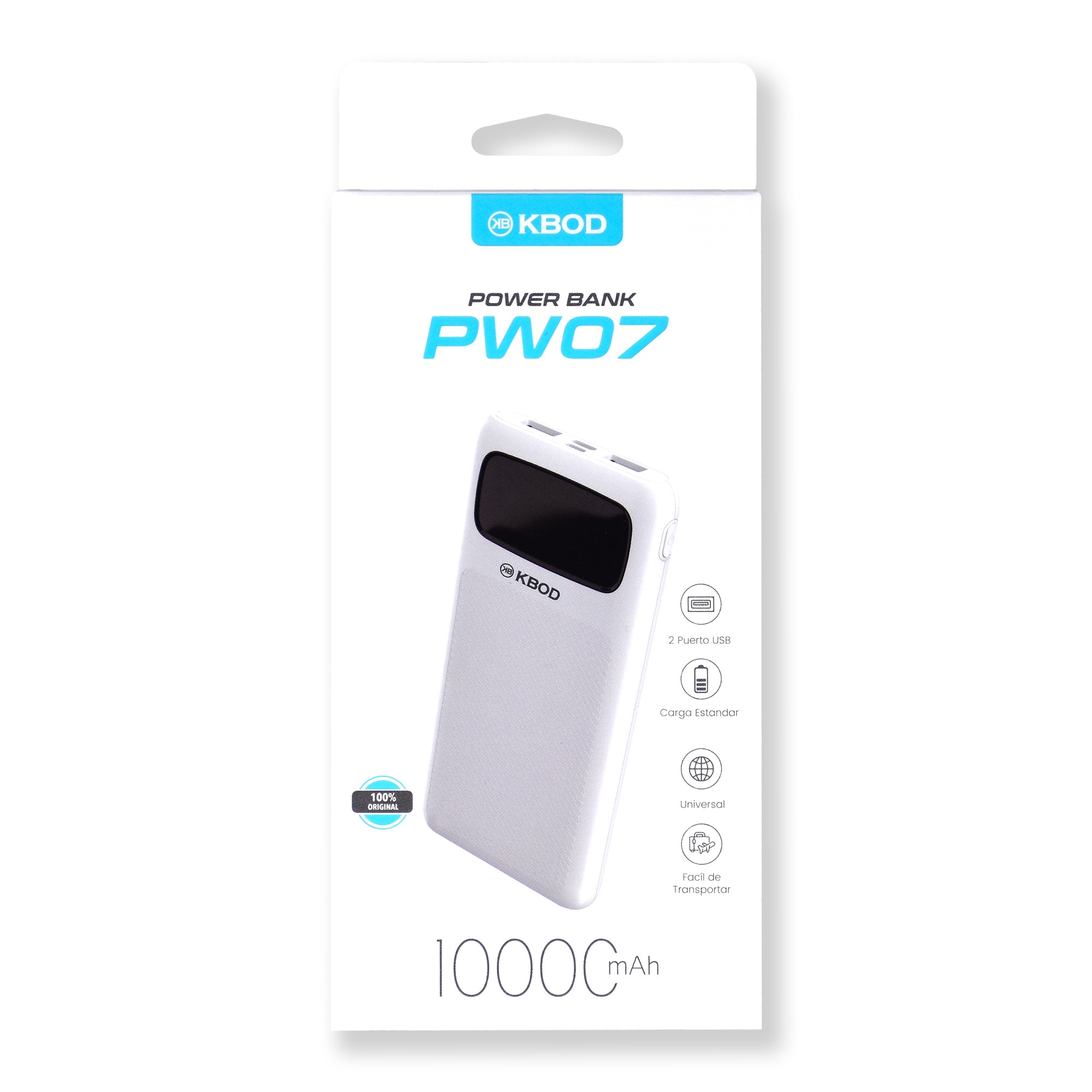 BANCO DE ENERGÍA KBOD 10.000 MAh PW-07