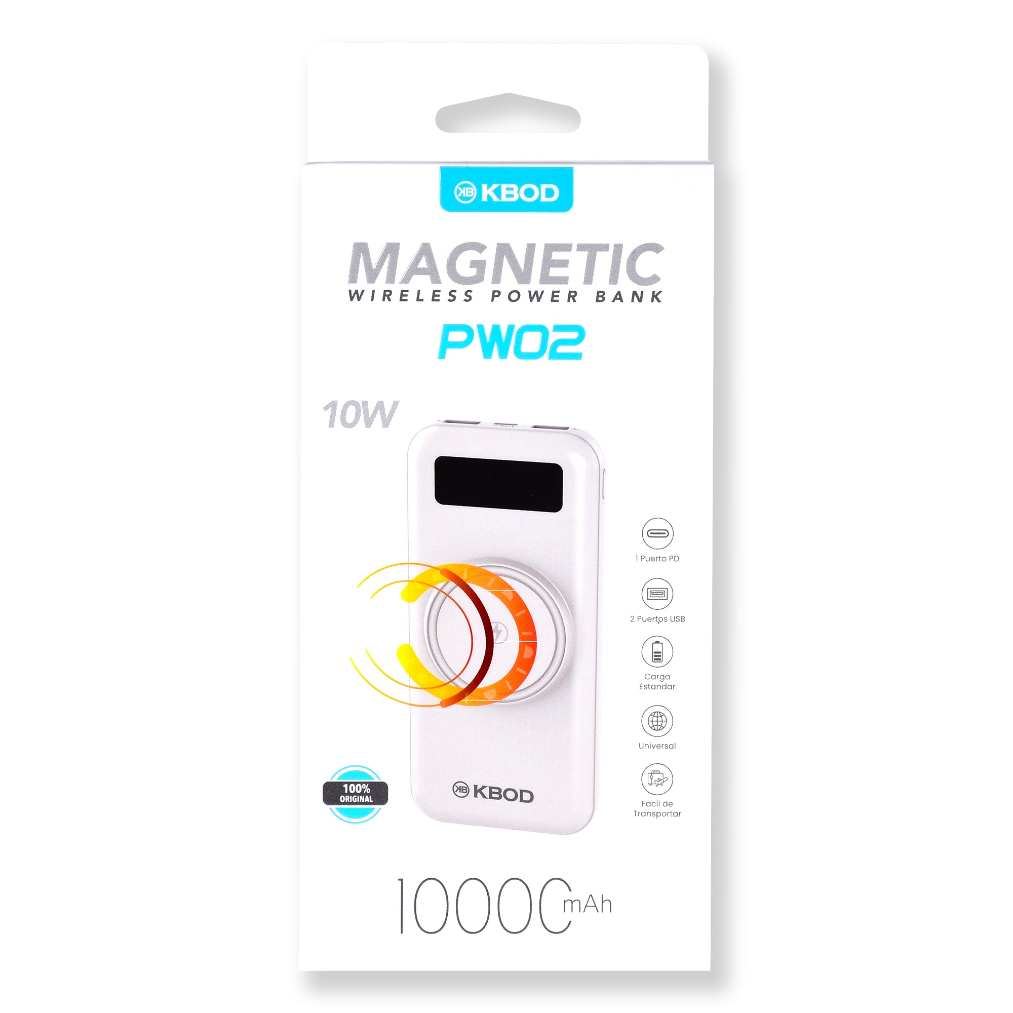 POWERBANK MAGNETIC KBOD  10.000 MAh PW02