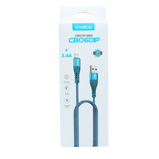 Lightning Cable for iPhone 3.3ft Fast Charging KBOD CBO-60IP