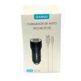 Car Charger USB and Type V8 MicroUSB KBOD KB-CAR-X7-V8